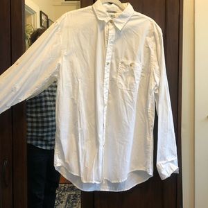 Like New Izod cotton white button down